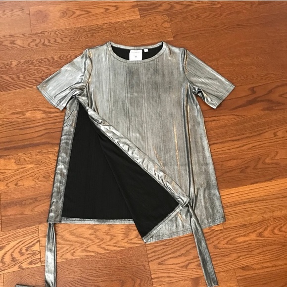 Cheap Monday Silver Drawstring Tie Top - Picture 3 of 5